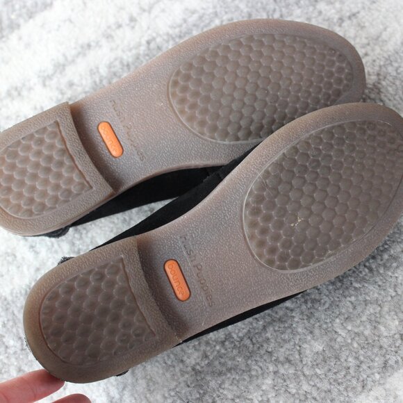 Black Hush Puppies Suede Loafers - Picture 5 of 6